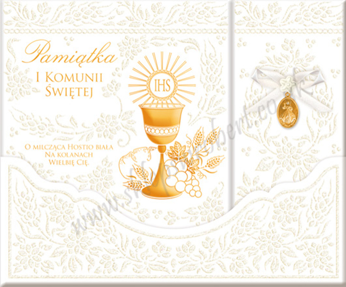 Picture of Pamiątka Komunii Świętej 13 brokat