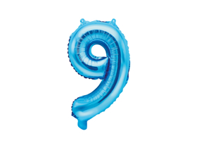 Obrazek Balon foliowy Cyfra ''9'', niebieski