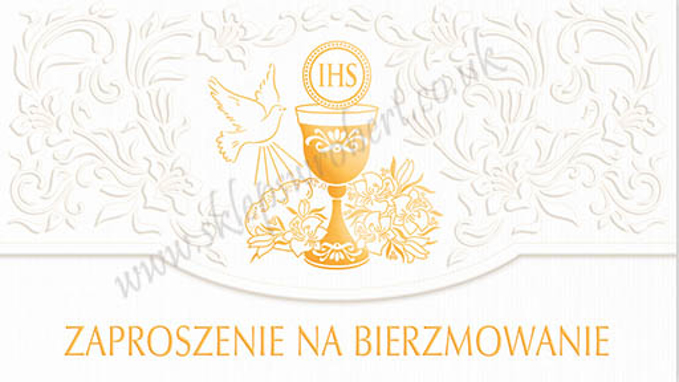 Obrazek Zaproszenie na bierzmowanie 03