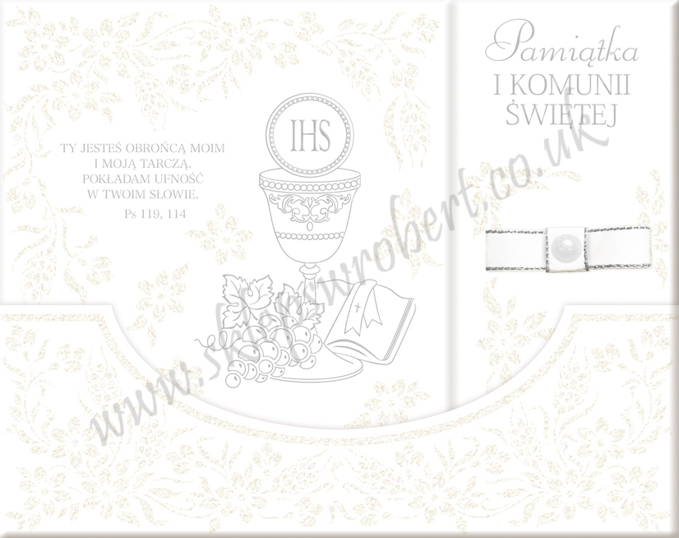 Picture of Pamiątka Komunii Świętej 16 brokat
